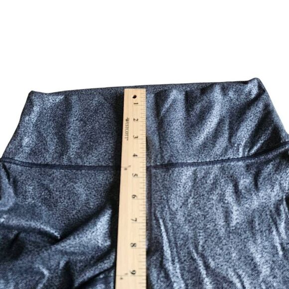 Lululemon womens Sz 8 black silver wunder under luminosity foil leggings - Picture 7 of 8